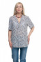 Блуза "Олси" 1610012/1 ОЛСИ (Серый/синий)