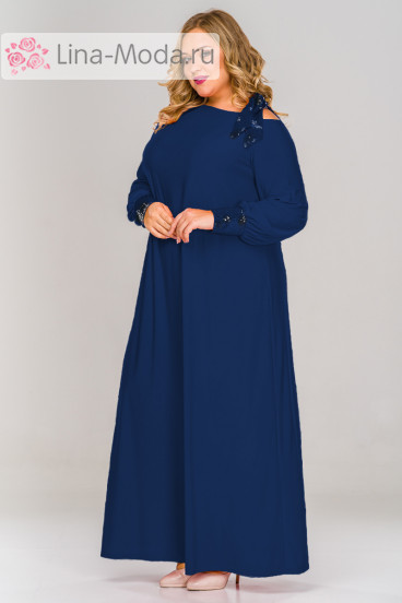Платье 1517502 ЛаТэ (Темно-синий)