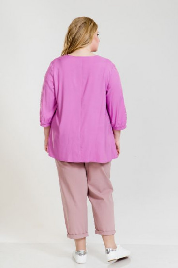 Блуза 909 Luxury Plus (Розовый)